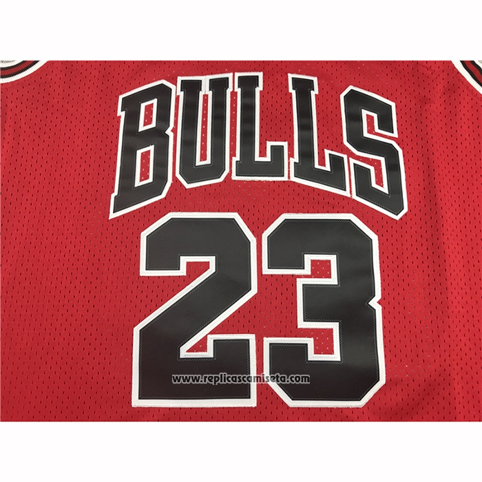 Camiseta Chicago Bulls Michael Jordan #23 Hardwood Classics Throwback 1997-1998 Rojo